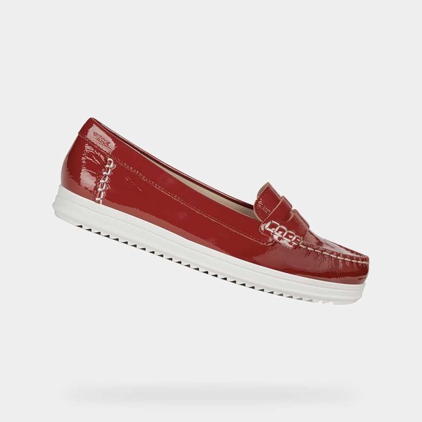 Geox Respira Red Womens Loafers SS20.2FP988
